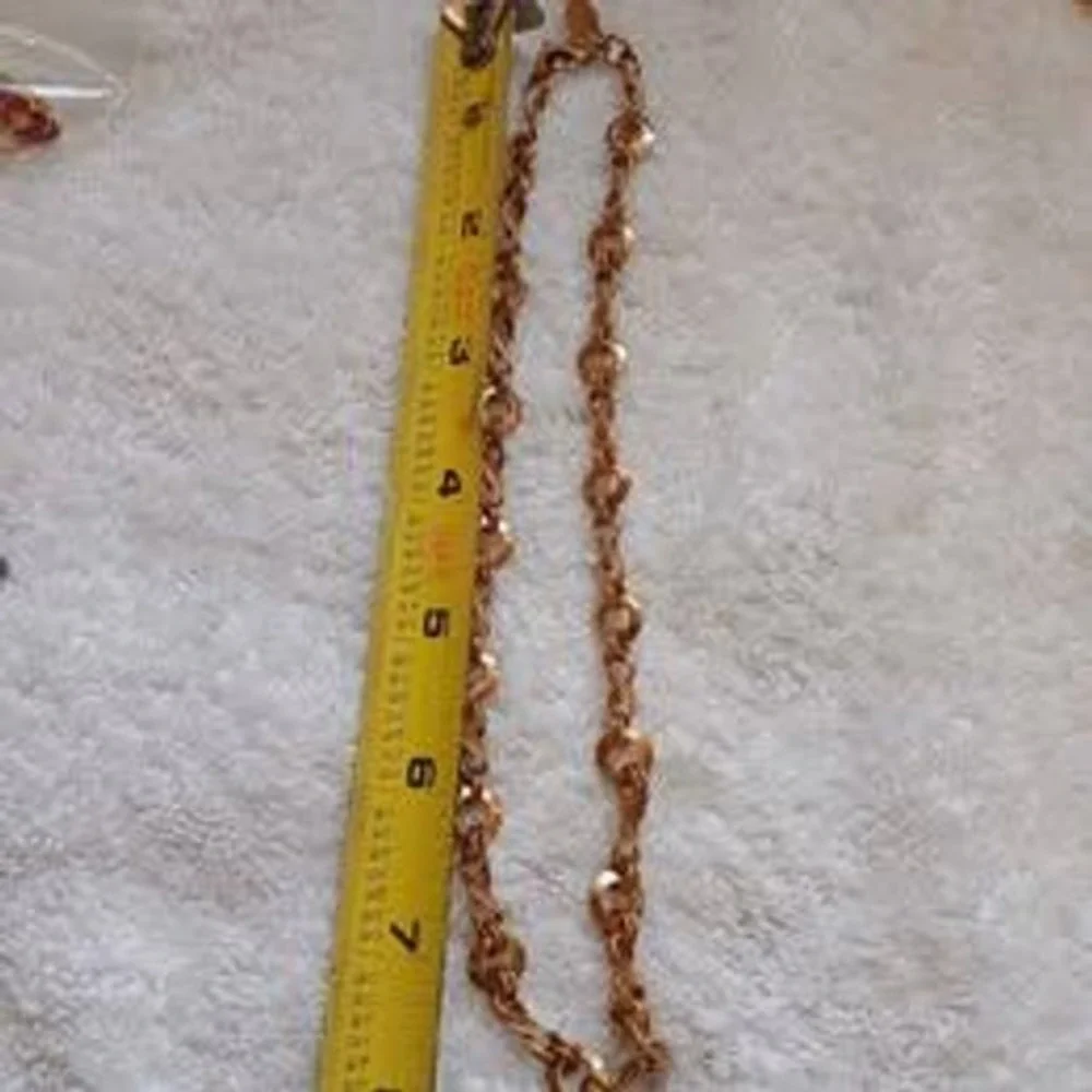 Vintage Kirks Folly Jewelry Set Gold Tone Necklace 16in Bracelet 7.5in Links